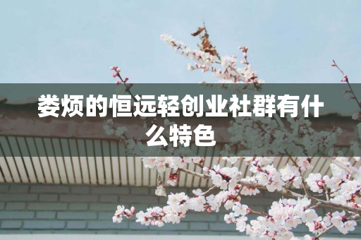 娄烦的恒远轻创业社群有什么特色