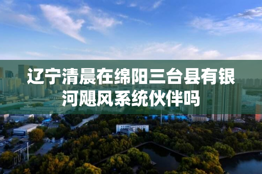 辽宁清晨在绵阳三台县有银河飓风系统伙伴吗