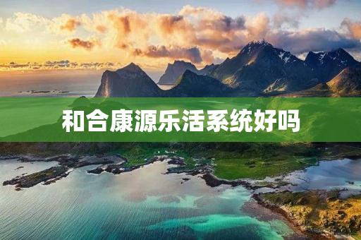 和合康源乐活系统好吗