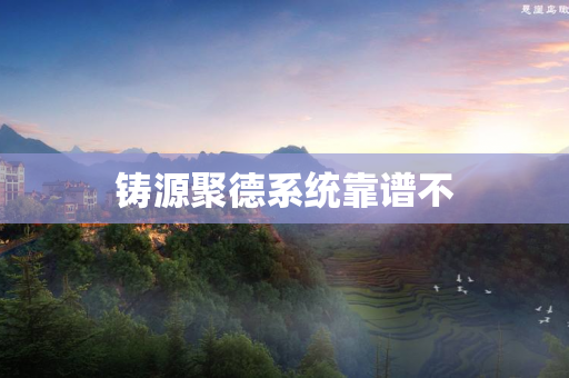 铸源聚德系统靠谱不