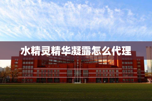 水精灵精华凝露怎么代理