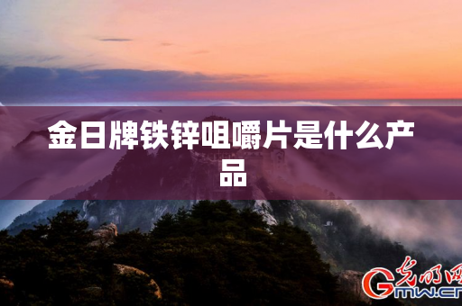 金日牌铁锌咀嚼片是什么产品