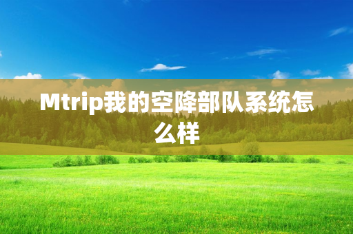 Mtrip我的空降部队系统怎么样