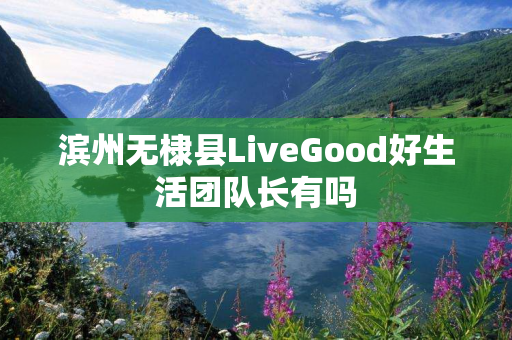 滨州无棣县LiveGood好生活团队长有吗