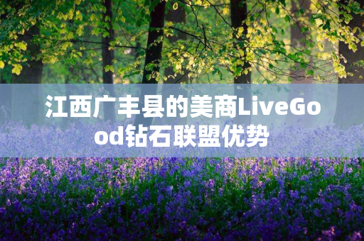 江西广丰县的美商LiveGood钻石联盟优势