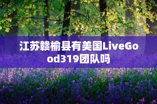 江苏赣榆县有美国LiveGood319团队吗