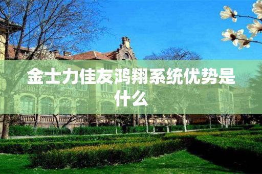 金士力佳友鸿翔系统优势是什么