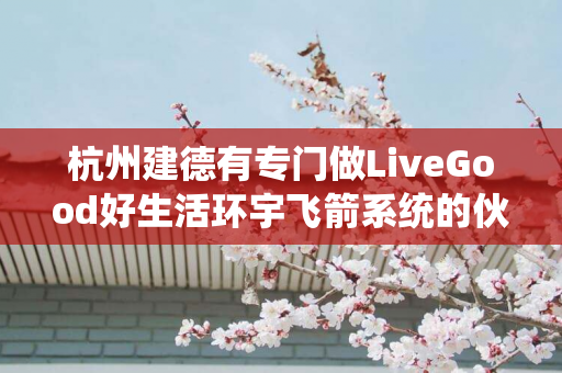 杭州建德有专门做LiveGood好生活环宇飞箭系统的伙伴吗