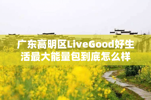 广东高明区LiveGood好生活最大能量包到底怎么样