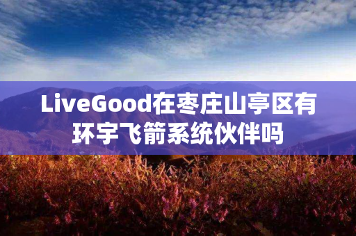 LiveGood在枣庄山亭区有环宇飞箭系统伙伴吗