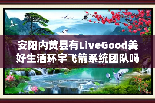安阳内黄县有LiveGood美好生活环宇飞箭系统团队吗