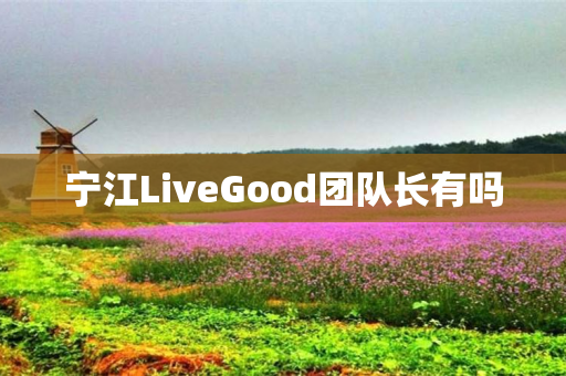宁江LiveGood团队长有吗