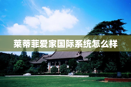 莱蒂菲爱家国际系统怎么样