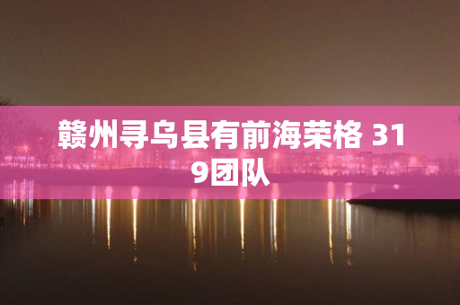 赣州寻乌县有前海荣格 319团队