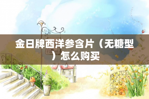 金日牌西洋参含片（无糖型）怎么购买
