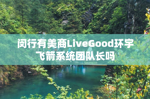 闵行有美商LiveGood环宇飞箭系统团队长吗