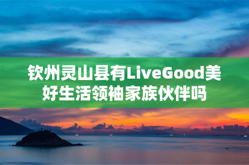 钦州灵山县有LiveGood美好生活领袖家族伙伴吗