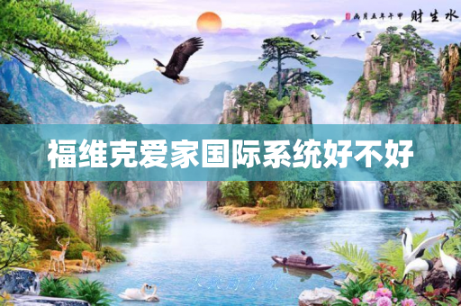 福维克爱家国际系统好不好