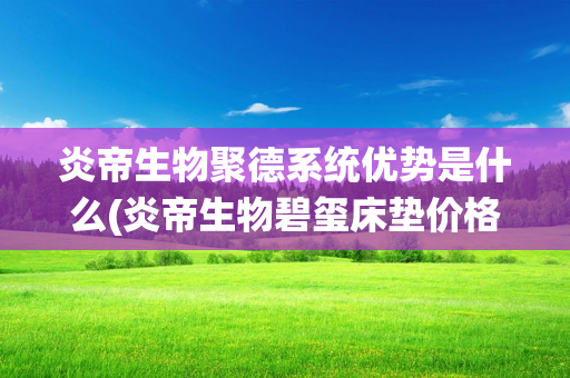 炎帝生物聚德系统优势是什么(炎帝生物碧玺床垫价格)