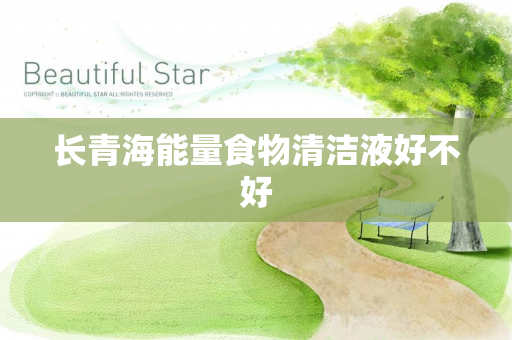 长青海能量食物清洁液好不好