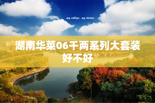 湖南华莱06千两系列大套装好不好