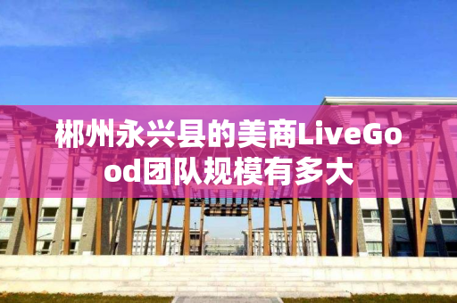 郴州永兴县的美商LiveGood团队规模有多大