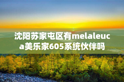 沈阳苏家屯区有melaleuca美乐家605系统伙伴吗