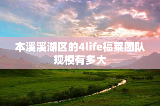 本溪溪湖区的4life福莱团队规模有多大