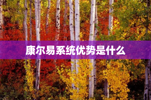 康尔易系统优势是什么