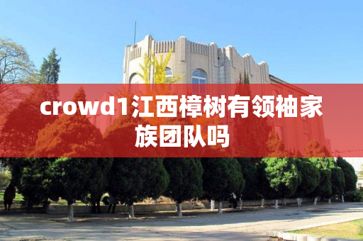 crowd1江西樟树有领袖家族团队吗