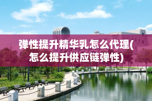 弹性提升精华乳怎么代理(怎么提升供应链弹性)