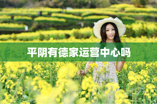 平阴有德家运营中心吗