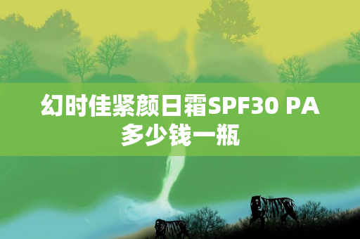 幻时佳紧颜日霜SPF30 PA多少钱一瓶