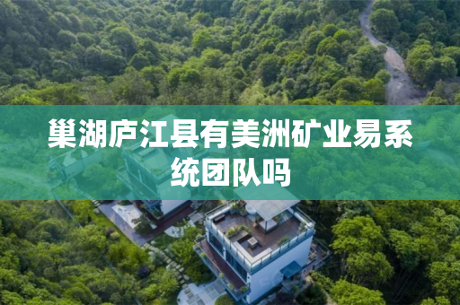 巢湖庐江县有美洲矿业易系统团队吗